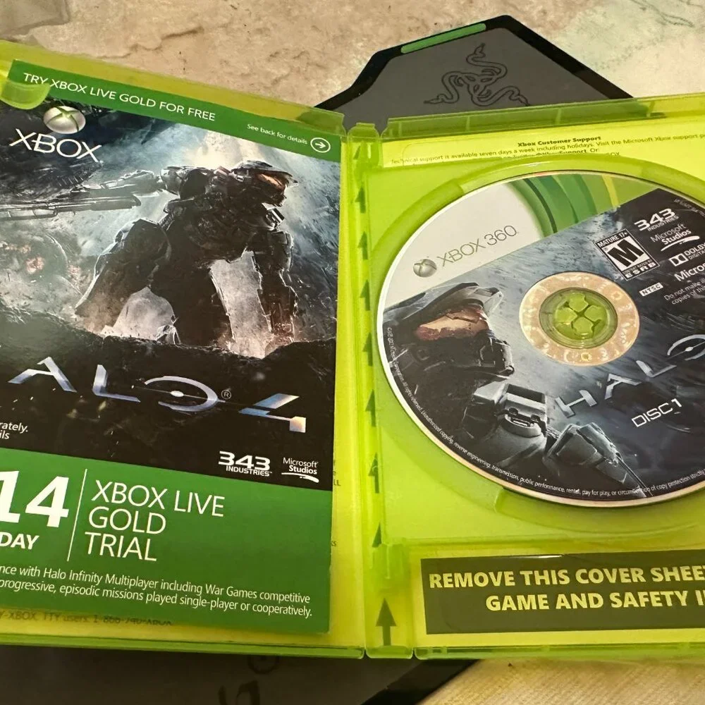 Halo 4 (Microsoft Xbox 360, 2012) 2 Disc